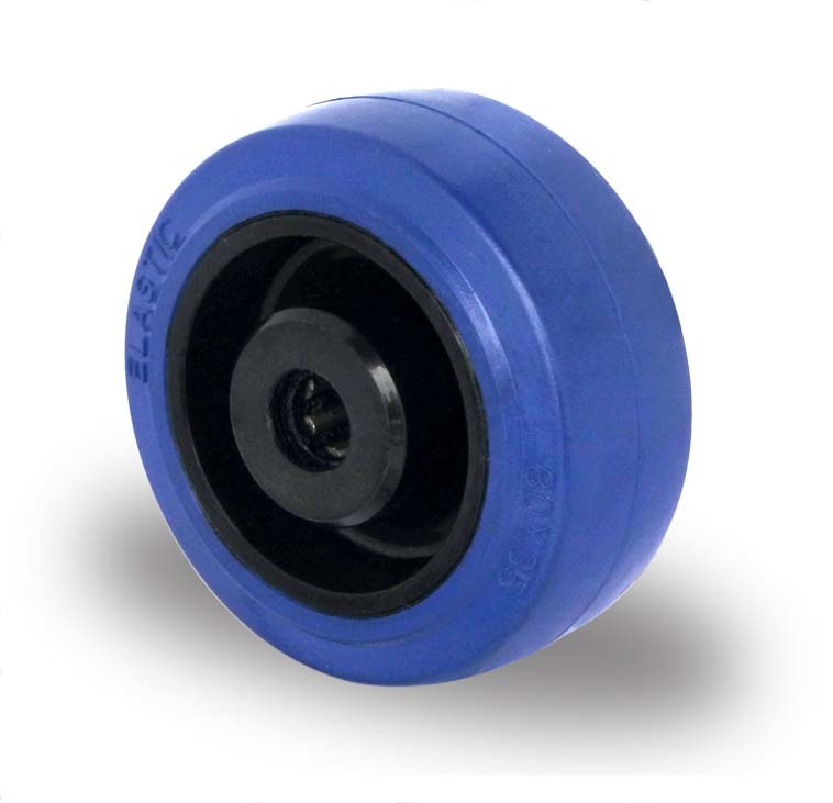 80mm elastic rubber wheel