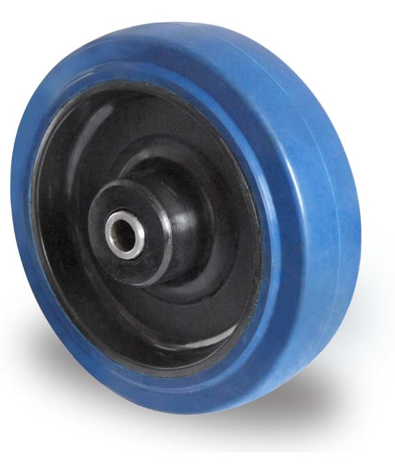 125mm elastic rubber wheel