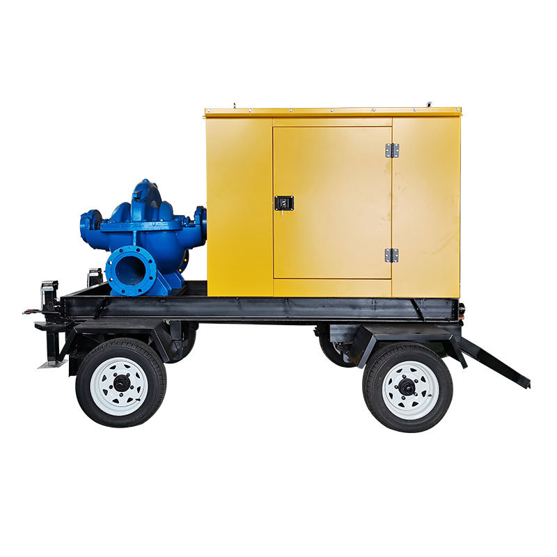 Axially split pump