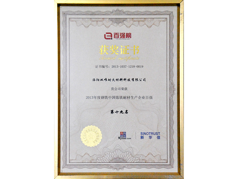 獲獎(jiǎng)證書(shū)