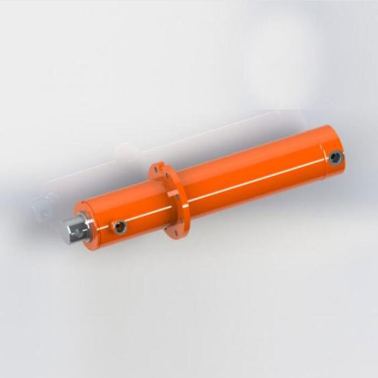 Double acting hydraulic cylinder for baler