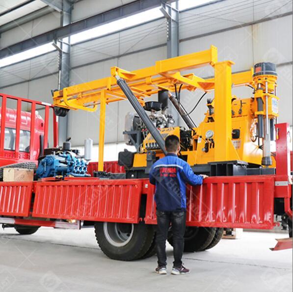XYC-3 vehicle-mounted hydraulic water well drilling rig