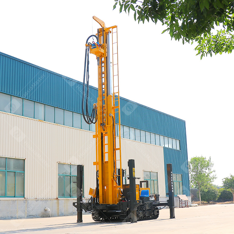 CJD-350 crawler pneumatic water well drilling rig