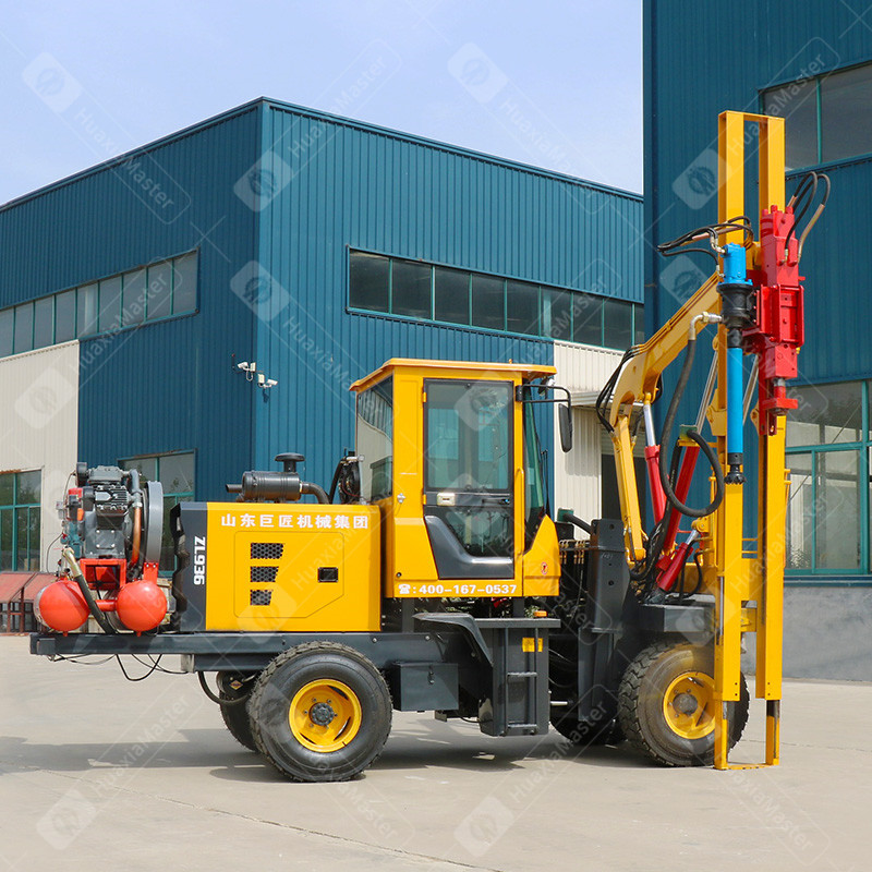 DZC-Ⅱ series loading type guardrail pile driving and pulling machine