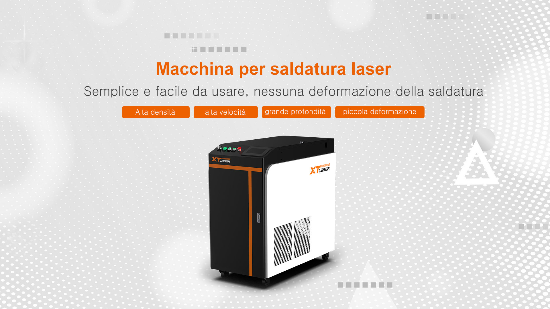 Saldatrice manuale laser