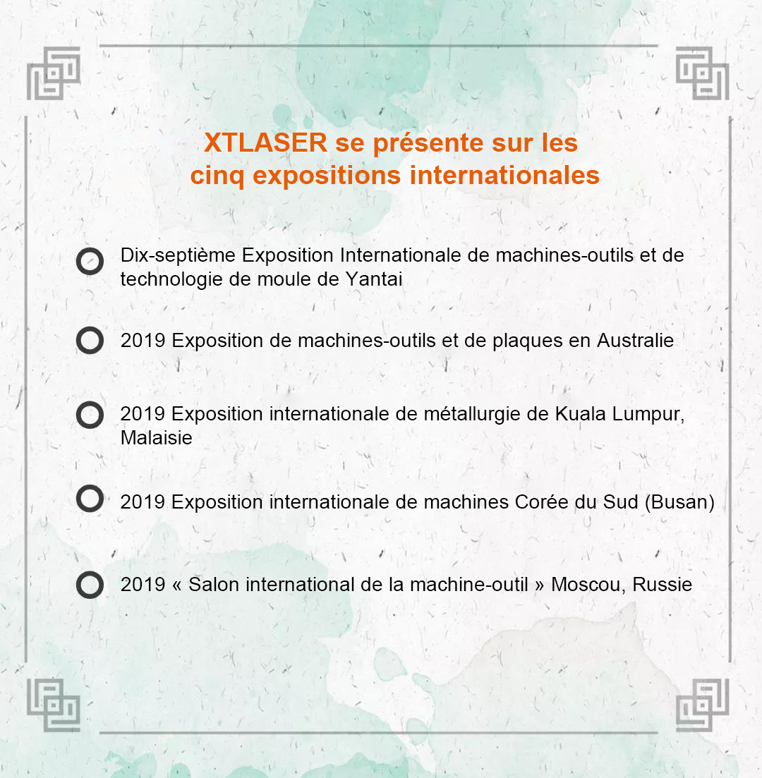 Laser sans limite, avenir intelligent-XTLASER se présente sur les cinq expositions internationales