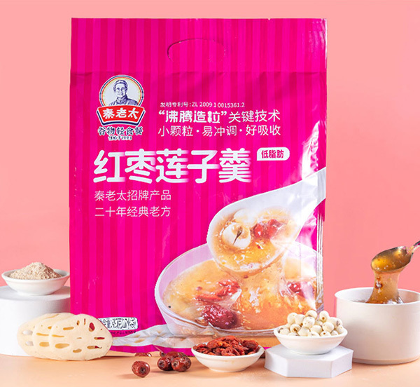 红枣莲子藕粉羹