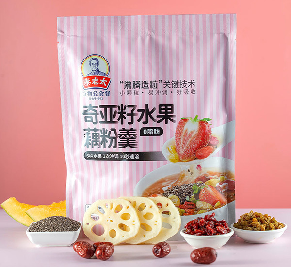奇亚籽水果藕粉羹