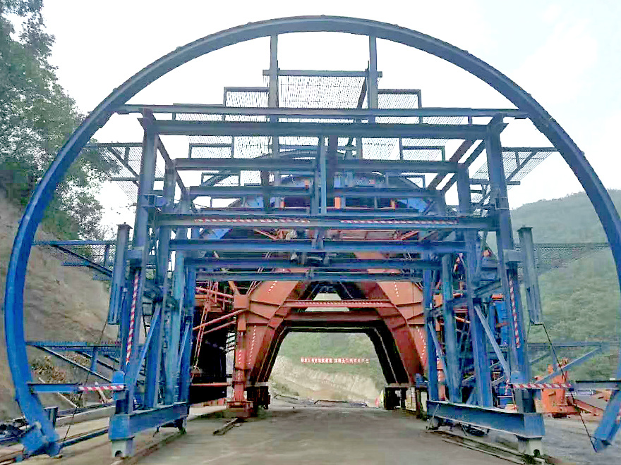 China Railway 18th Bureau Zhengwan High speed Railway 6-meter waterproof cloth trolley
