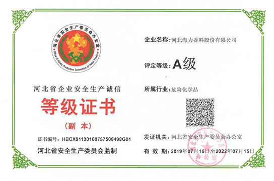 Certificate of Integrity Registration