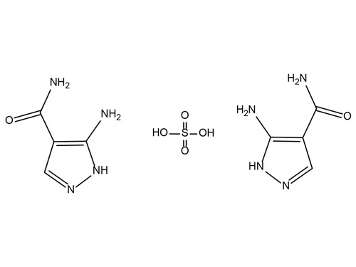 Semisulfato de 3 - aminoácidos - 4 - metilaminopirazol
