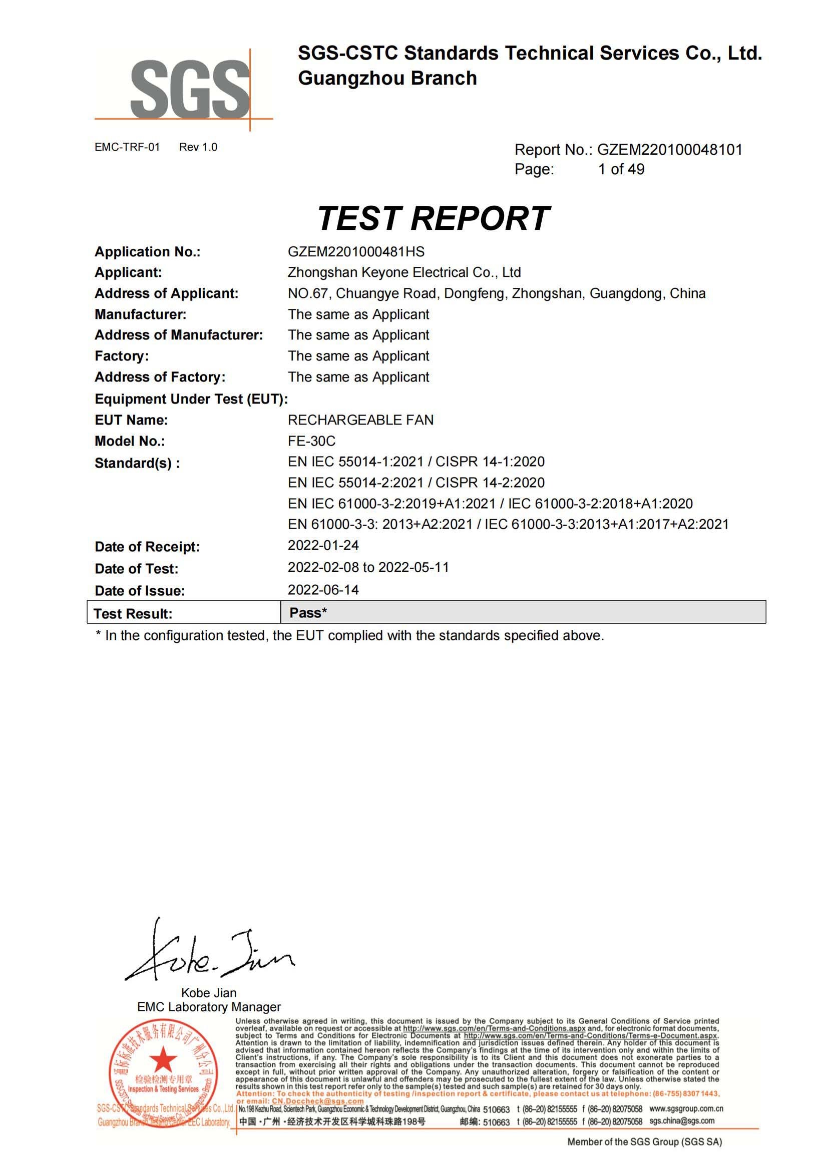 CE report