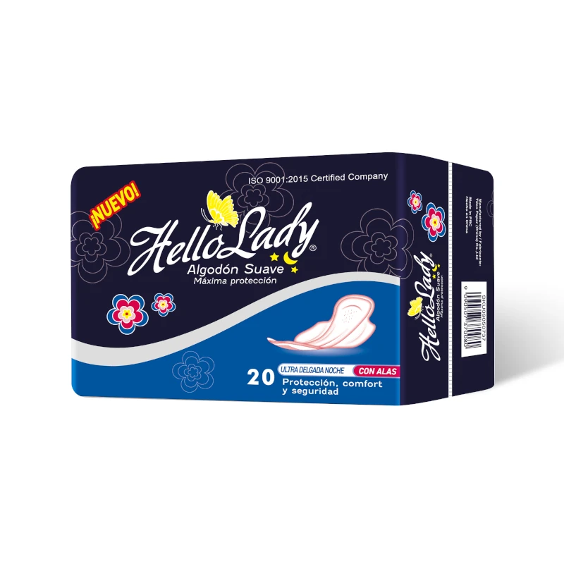 Hello Lady Ultra thin pads for heavy flow 20pcs per pack