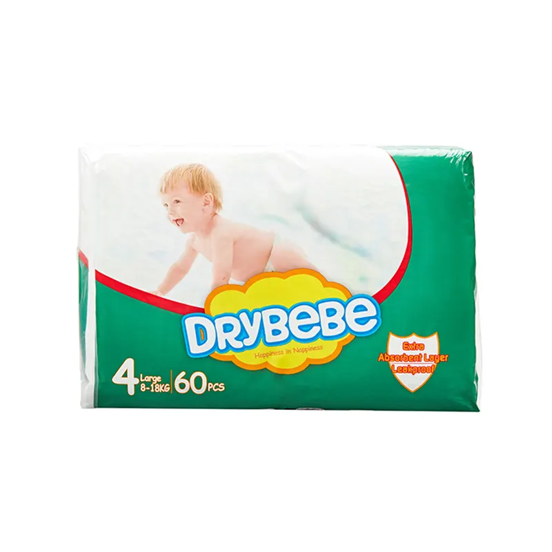 Drybebe disposable diapers size 4 Large 60ct