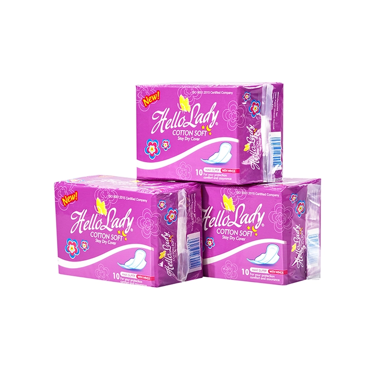 Hello Lady Extra long and flexible menstrual pads