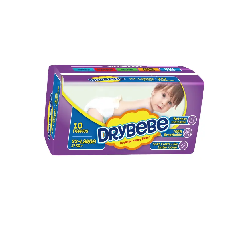 Drybebe disposable diapers for babies size 6 XXlarge 10ct