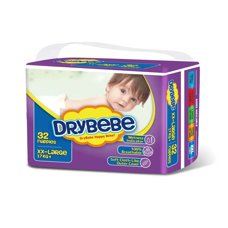 Drybebe nappies for babies size 6 XXlarge 32ct
