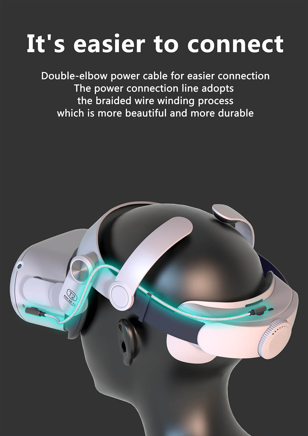 Oculus Quest 2 Adjustable Battery Head Strap-LeadingPlus-02