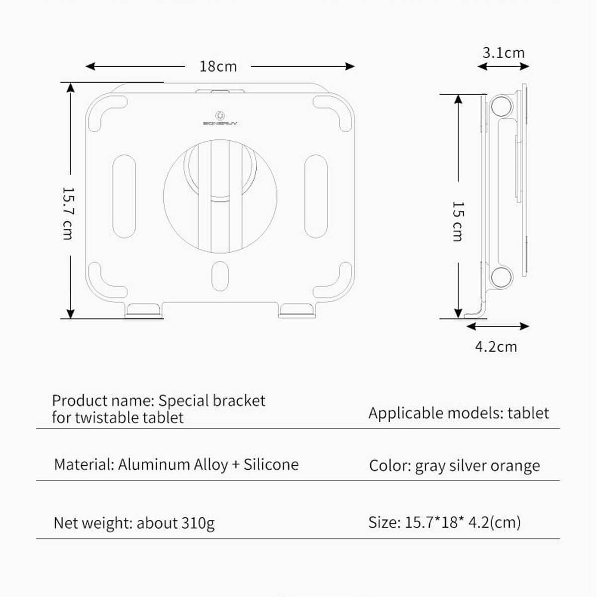 Portable Folding Tablet Lazy Holder LeadingPlus (10)