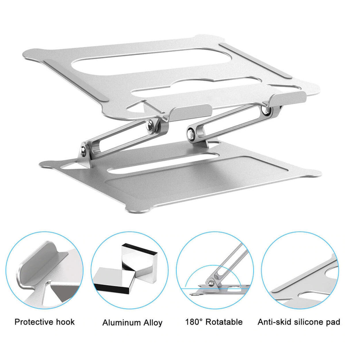 Wholesale-Aluminum-Folding-Adjustable-Portable-Laptop-Stand-Silver-LeadingPlus