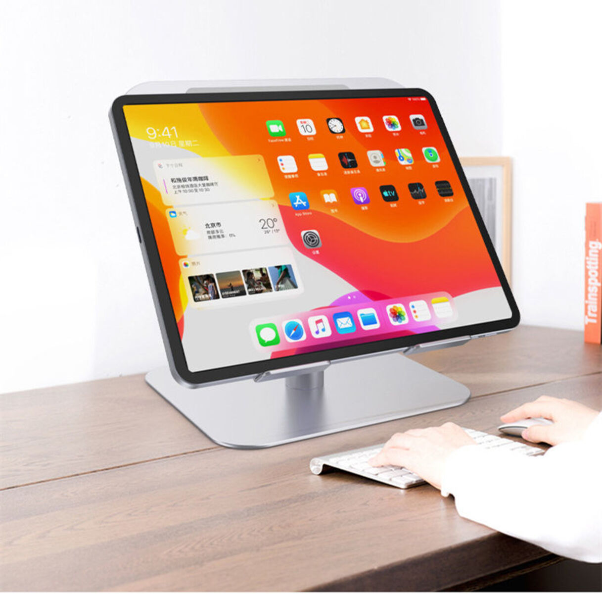 Adjustable Aluminum Alloy Portable Stand for Macbook iPad Pro-Leadingplus