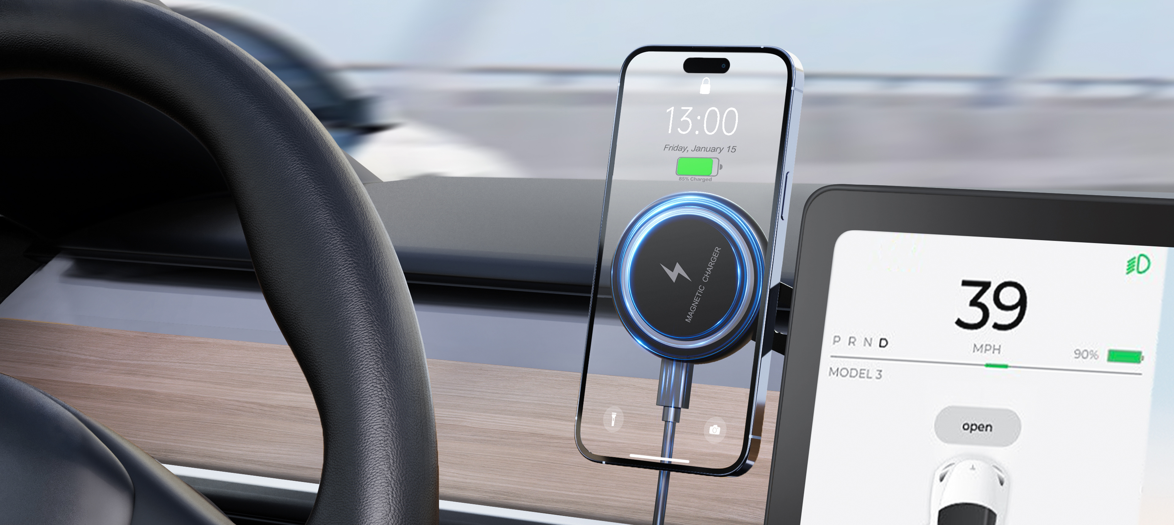 Fast Wireless Car Charger