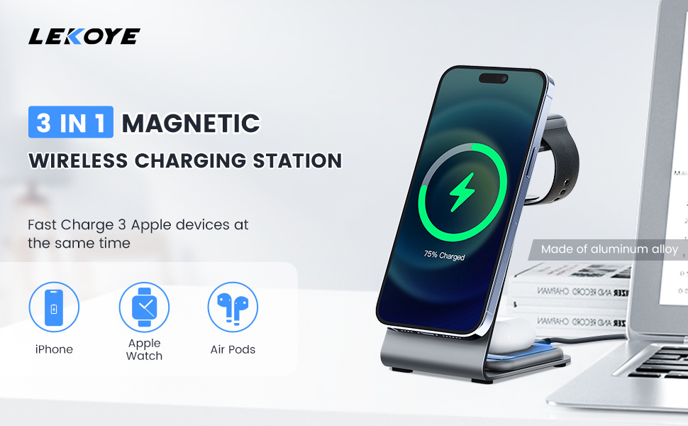 3-in-1 wireless charging - WL07 - LeadingPlus