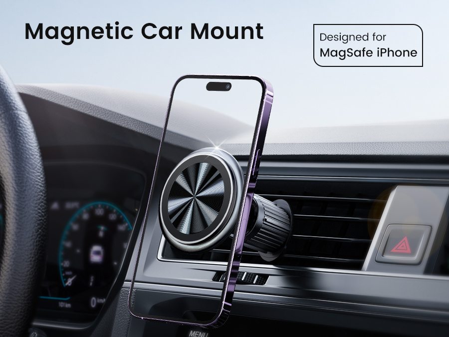 Universal Shock-absorbing Magnetic Car Mount - CH11 - LeadingPlus