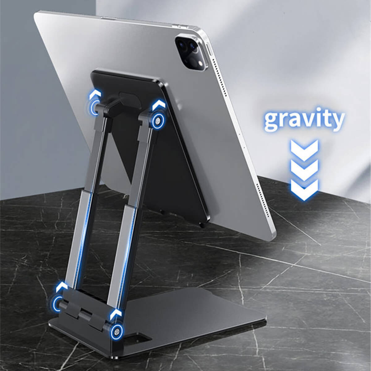 Dual Fold Tablet Phone Stand for iPad LeadingPlus