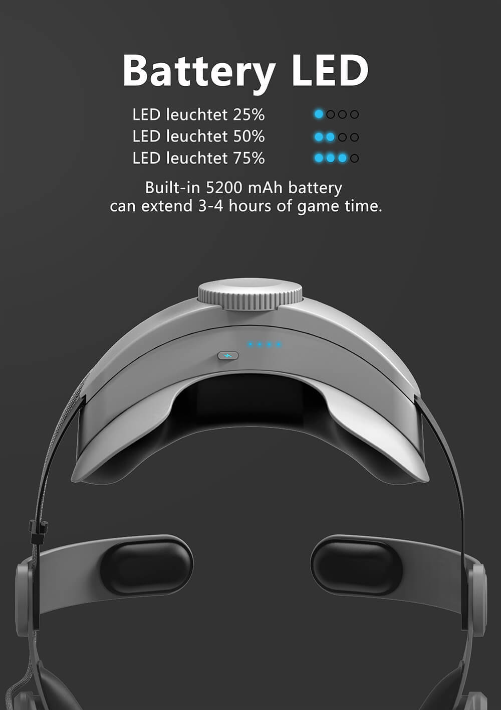 Oculus Quest 2 Adjustable Battery Head Strap-LeadingPlus-02