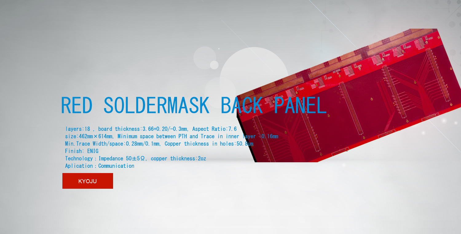 Red Soldermask back panel Red Soldermask back panel