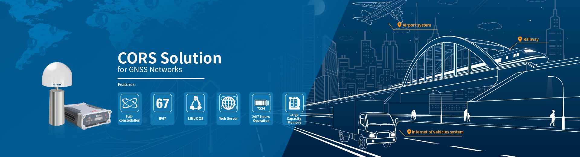 Professional CORS solutions for GNSS Networks