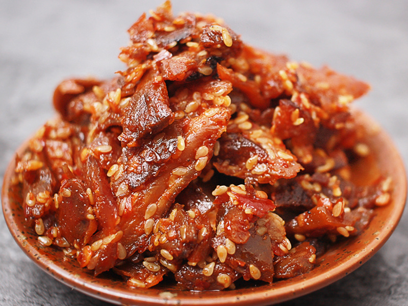 手撕腊肉（香菇味）