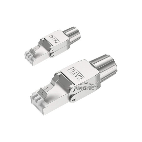 Connector RJ45  Cat8 8P8C Modular, Field Terminable Plug, Shielded, S —  Conversions Technology