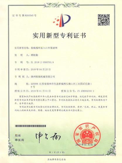 脫硫循環泵入口外置濾網