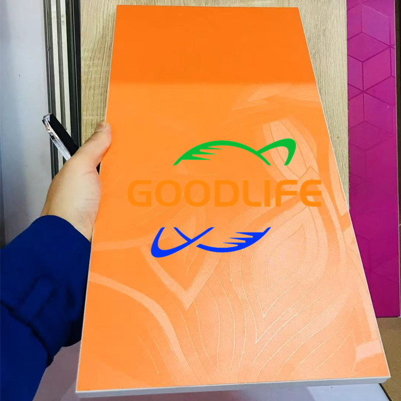 Supermarket display Shelf board with designs