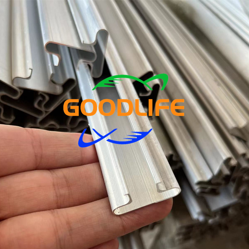 Half round shape aluminum insert bar