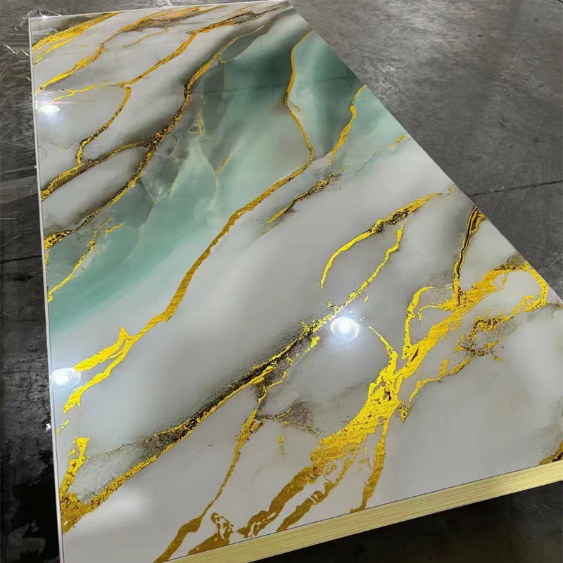 Beautiful design PVC UV MARBLE sheet  for decoration