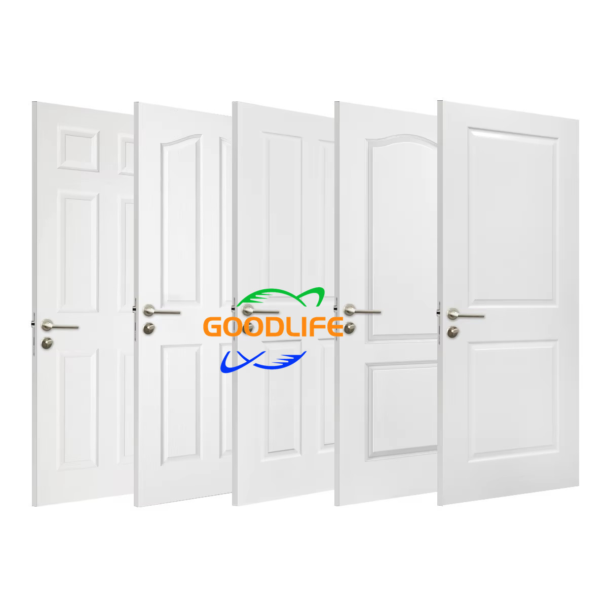 2panels/4panels/5panels/6panels White prime paint doors