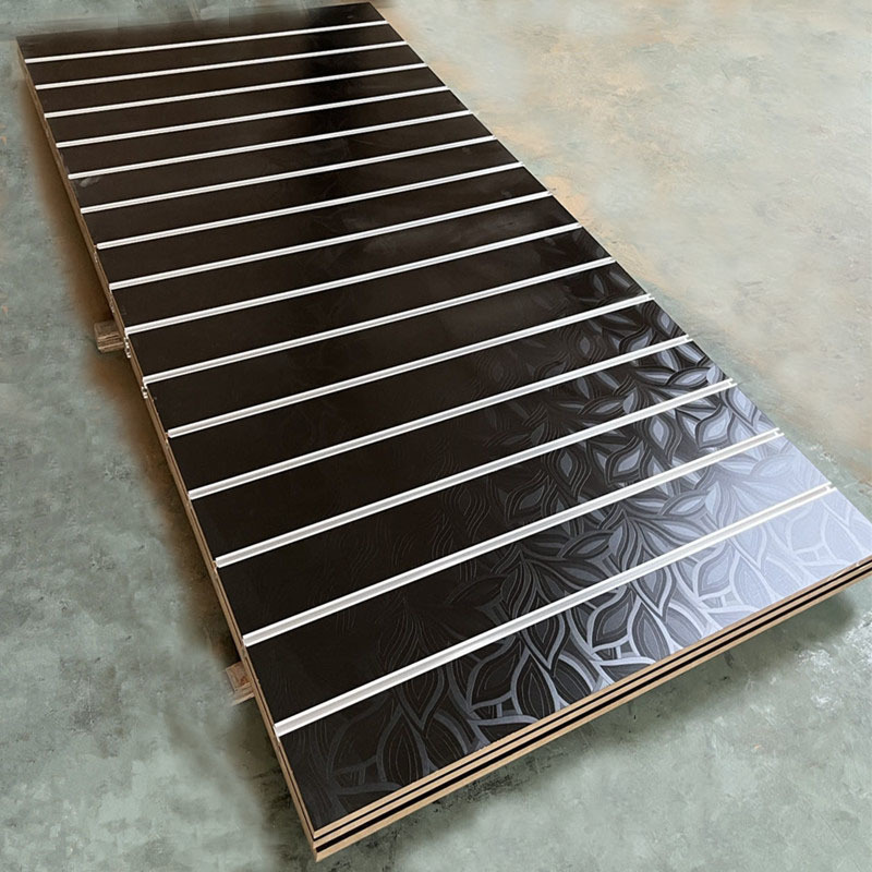 Melamine faced MDF slatwall with 1220mm slot