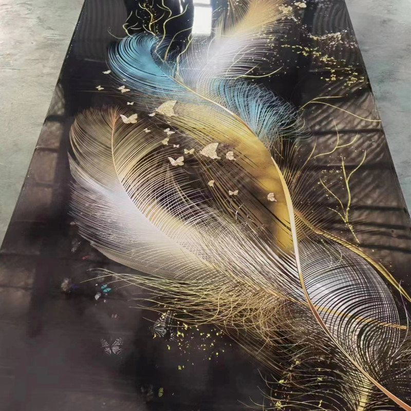 High Quality Pvc uv Stone Marble 3d Sheet Wall panel 3d Design Waterproof panel uv Sheet