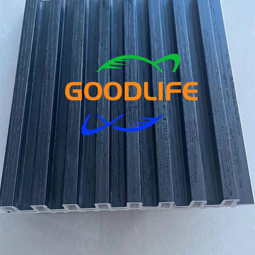 WPC Wall Panel Wooden Grain Fluted Panel 3D panel For Decoration