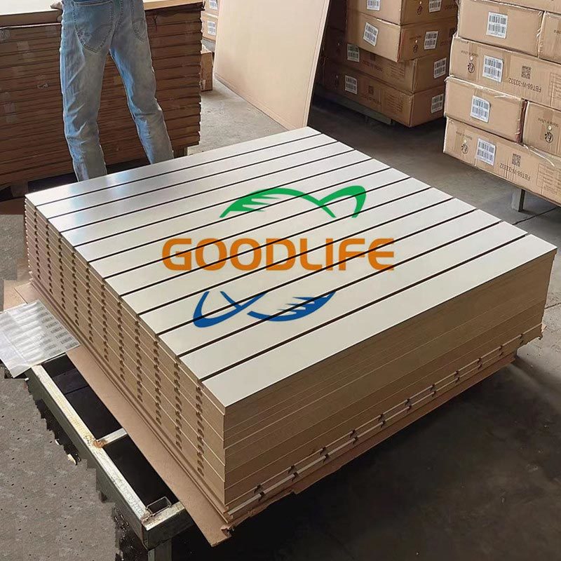 1200x1200X18mm MDF SLATWALL PENEL,PANNEAUX MDF