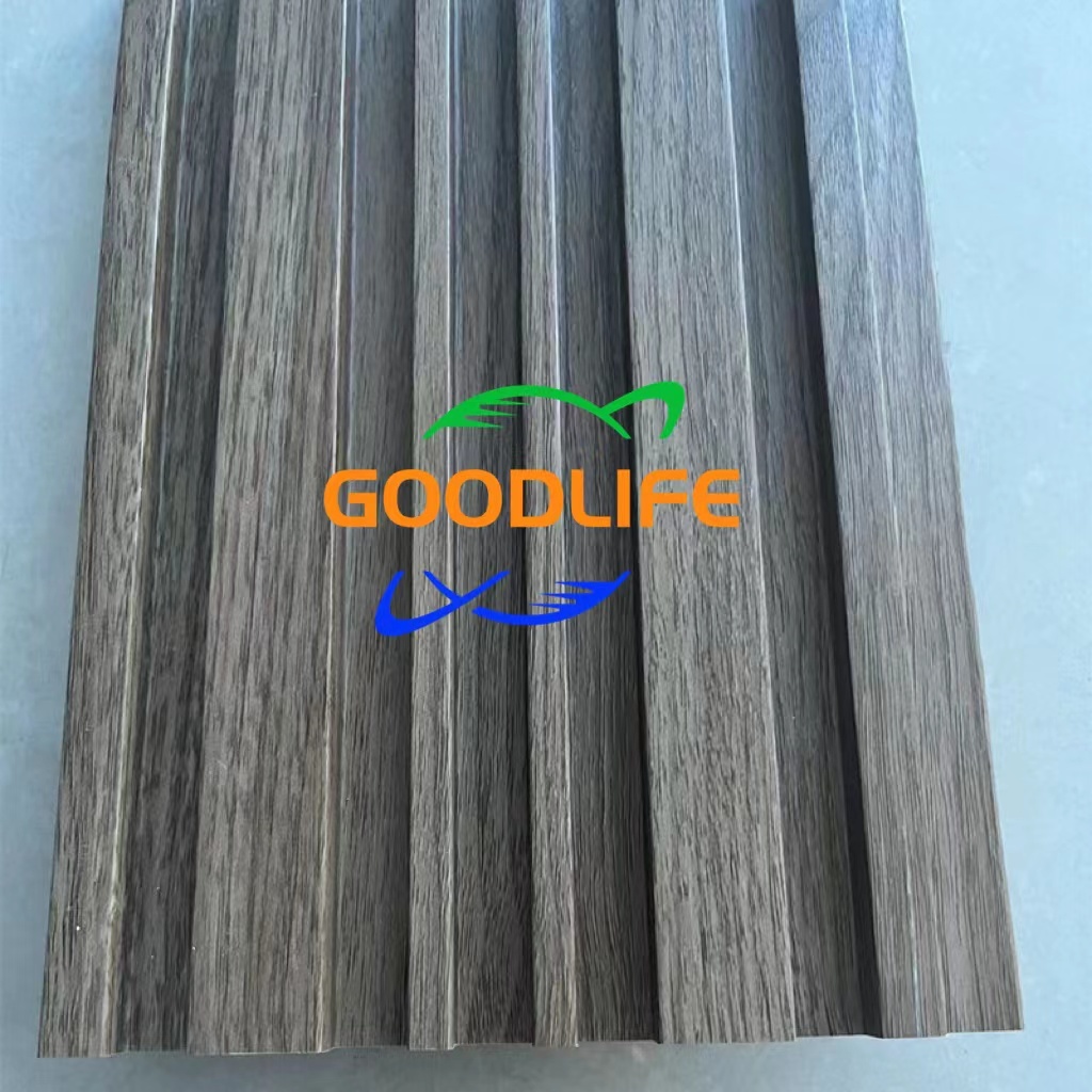 Indoor Wood Plastic Composite Cladding Fluted Wall Board Wpc Interior Wall Panel