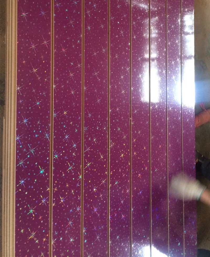 Shing star PVC faced mdf slot board,slatwall panel