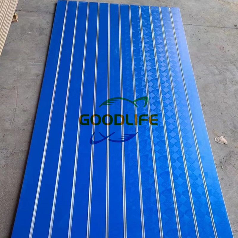 2022 new design melamine slot board with 11 aluminum bar insert to Yemen market