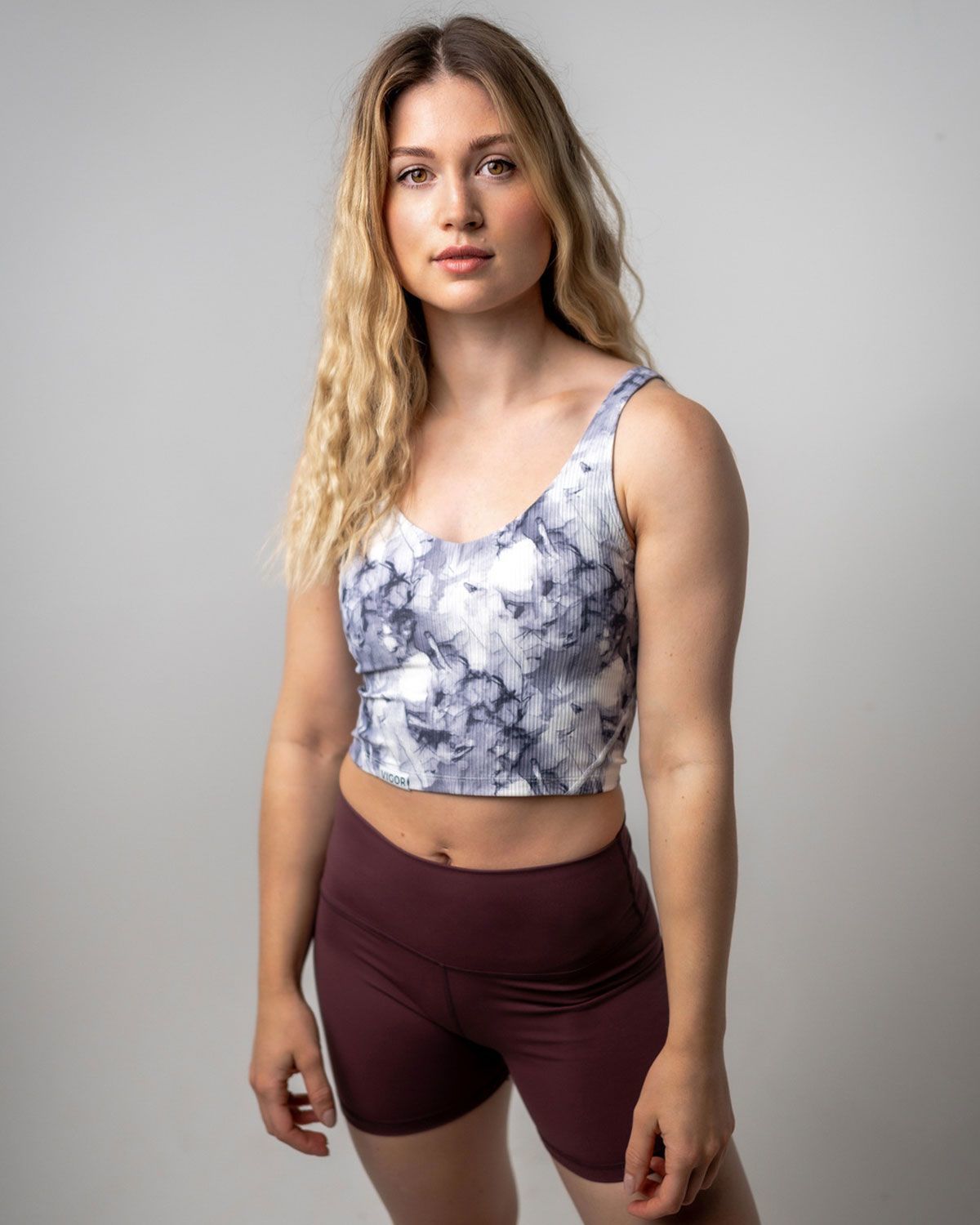 Ribbed Top White Tie Dye
