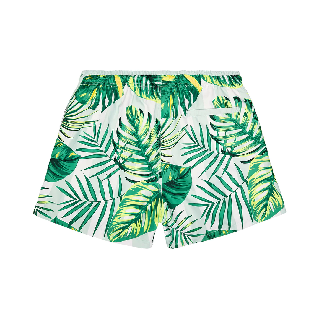 Swim Shorts Botanical Palm Dreams Green