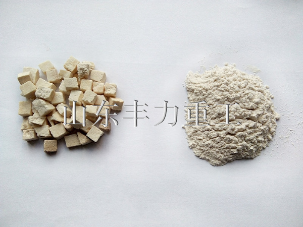 茯苓粉碎后對(duì)比
