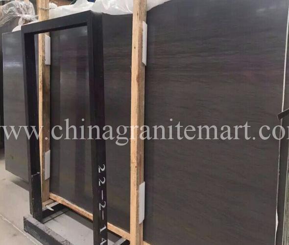 Mandela black wood grain marble